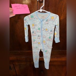 Little Sleepies Blue Elephants